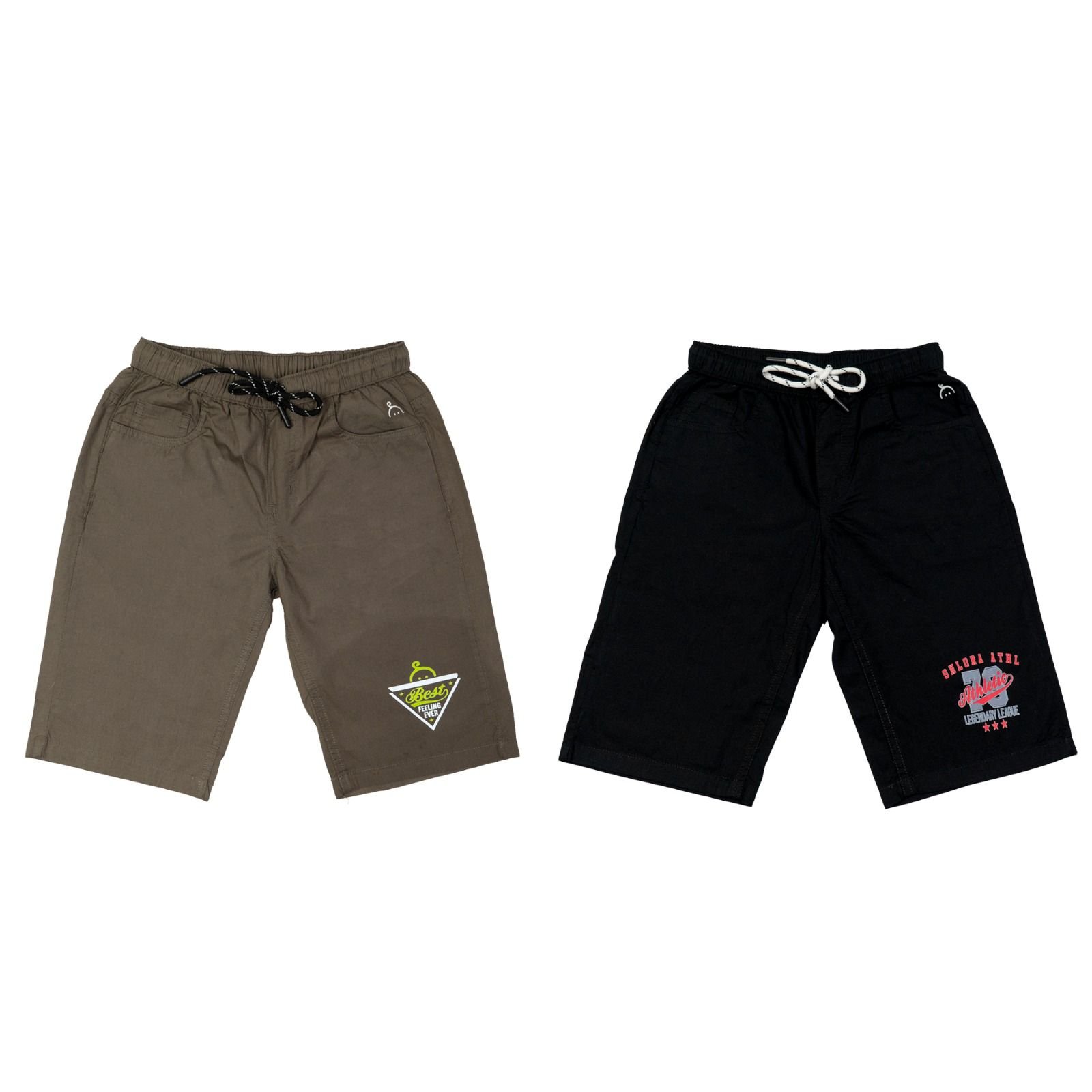 Cerewear Boys Solid Cotton Blend Bermuda